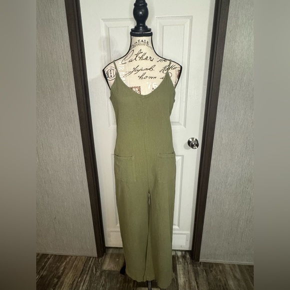 New In Pants - New In Olive Green Romper